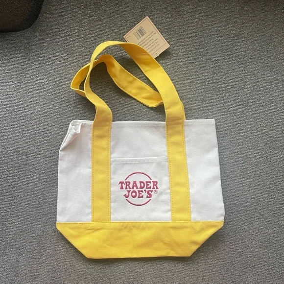 Trader Joe’s Mini Canvas Totes- Yellow, Red, Blue, Green - Picture 7 of 7